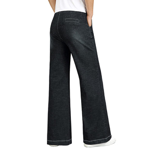 Heavyweight Vintage Acid Wash Black Denim Pants <b>Men</b> Trendy New Design Clothing Wear <b>Men</b> Flared Pant Breathable <b>Jeans</b> Pant - Product Image 4