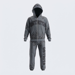 Conjunto Deportivo de Moda Premium a Prueba de Viento para Unisex, Logotipo Personalizado, Alta Calidad, Nueva Llegada, Ropa de Invierno con Estampado de Letras - Product Image 5