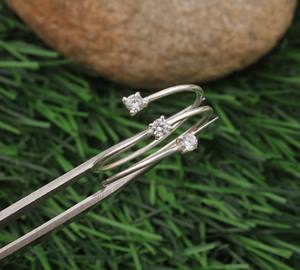 แหวนเงินแท้ 925 ดีไซน์หรูหรา สามชั้น ประดับด้วยเทอร์ควอยซ์ แบบเรียงสามแถว เรียบง่าย สวยงาม เหมาะสำหรับผู้หญิง งานแต่งงาน ขายส่ง - Product Image 5