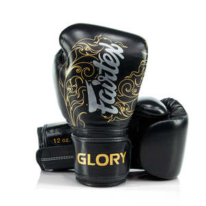 Guantes de Boxeo Fairtex Glory Profesionales Unisex con Correa de Muñeca, Cuero Vacuno Genuino, para Competencia de Muay Thai, Absorben la Humedad - Product Image 2