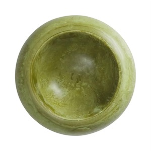 Bol en bois rond vert poli à la main en résine, non traité, minimaliste, pour servir les aliments, cadeau - Product Image 2
