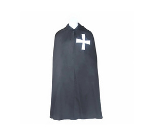 Manteau à capuche avec croix cérémonielle des Templiers, plusieurs couleurs - Product Image 3