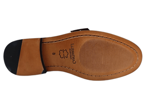 Mocasines de Cuero Negro para Hombre, Punta Redonda, Sin Cordones, para Oficina, Color Sólido, Suela de Goma, Entresuela de EVA, Antideslizantes, con Amortiguación de Aire - Product Image 5
