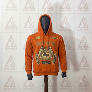 Sweat à capuche polaire vintage pour homme, 100% coton épais, délavé à l'acide, doublé, vierge, personnalisable, de haute qualité, avec broderie - Product Image 1