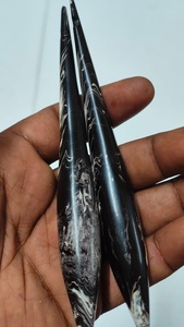 Luxury Black and White Marble Resin Crochet Hook Handcrafted Ergonomic Crochet <b>Needle</b> for Professional Knitting <b>Yarn</b> Craft - Product Image 3