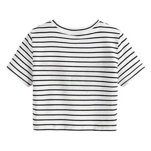 Women's Crop <b>Top</b> Hoodies Knitted Sportswear Custom Printing Short Sleeve Tank <b>Tops</b> Breathable Eco-Friendly Cotton Spandex - Product Image 2