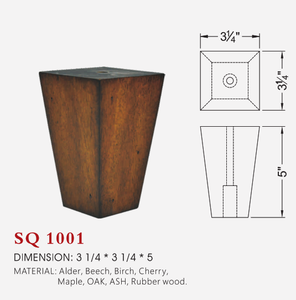 Durable Wooden Square Sofa <b>Legs</b> Solid Wood Furniture <b>Legs</b> for Bed Cabinet <b>Table</b> OEM Factory Solid Wood Square Furniture <b>Legs</b> - Product Image 5