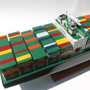 E.VER.GREEN - Buque Portacontenedores - Maqueta de Barco de Madera Hecha a Mano para Exhibición, Colección o Regalo de Recuerdo - Product Image 5