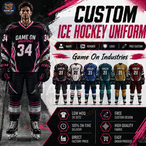 Maillot et pantalon de hockey sur glace sublimés personnalisés avec nom et numéro du joueur, respirants, nouvelle arrivée, uniforme sportif d'équipe sur mesure - Product Image 2