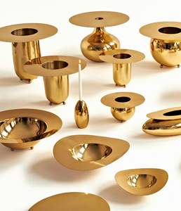 เชิงเทียนทองเหลืองแท้ทำมือแบบดั้งเดิม ดีไซน์พระราชวัง  งานทองเหลืองโบราณ - Product Image 2