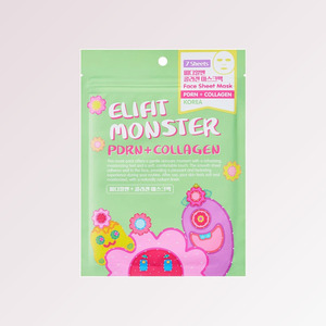 Mascarilla facial de colágeno, producto auténtico de la tienda DANCING WHALE, mascarilla de colágeno PDRN Ellifit Wonderland Monster, paquete de 7 mascarillas en lámina - Product Image 5