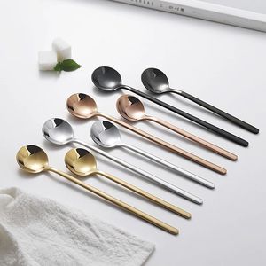 ช้อนสแตนเลส 304 ด้ามยาว 13/15/17 ซม. ช้อนขนมหวาน กาแฟ ไอศกรีม ชา ชุดช้อนส้อม - Product Image 5