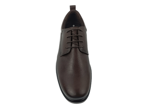 Zapatos Oxford de Vestir para Hombre, Color Marrón, Piel de Oveja, con Cordones, Punta en Pico, para Oficina y Carrera Profesional, Color Sólido, Suela Exterior de TPR, Entresuela de EVA Acolchada - Product Image 4