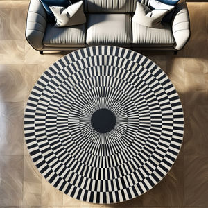 Mesa de centro blanca minimalista de lujo hecha a mano, muebles duraderos para sala de estar, altura ajustable, tira de incrustaciones de hueso personalizable - Product Image 2