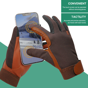 Gants d'équitation professionnels respirants en tissu extensible pour le saut d'obstacles et l'équitation polyvalente, offrant une forte adhérence et une protection. - Product Image 5