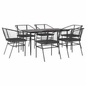 Conjunto de Comedor para Jardín en Negro - Product Image 2