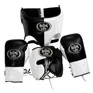 ชุดมวย No Boxing No Life แบบ OEM ผลิตตามสั่ง หนังแท้ 100% อุปกรณ์ป้องกันศีรษะแบบมืออาชีพ อุปกรณ์ป้องกันอวัยวะเพศชาย น้ำหนักเบา สำหรับฝึกซ้อมมวย - Product Image 4