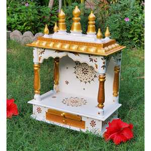 เครื่องตกแต่งบ้านทำด้วยมือทำจากไม้วัดฮินดู - Product Image 3