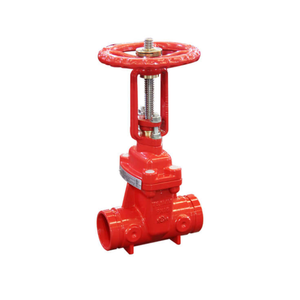 Válvula de Compuerta Ranurada OS&Y de Hierro Dúctil PN16 con Certificación FM, Válvula Manual de Protección Contra Incendios de Alta Temperatura de 2-12 Pulgadas - Product Image 1