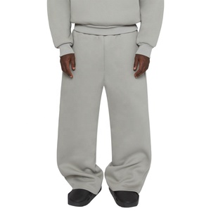 Custom Essentials Heavyweight Oversized Men Pants <b>Trousers</b> French Terry 100% Cotton Baggy Wide Leg Sweatpants Men - Product Image 1