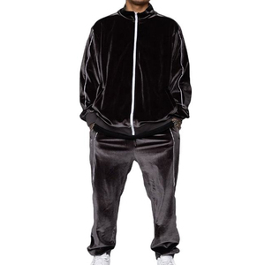 Conjuntos Deportivos de Terciopelo para Hombre y Mujer, Cómodos, Casuales, de Invierno, 100% Algodón, Transpirables, Tallas Grandes, de Dos Piezas - Product Image 1