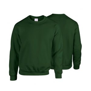 Suéter de punto para hombre, color verde oscuro, cuello redondo, corte regular, color sólido, informal, para otoño, manga larga, en venta. - Product Image 1