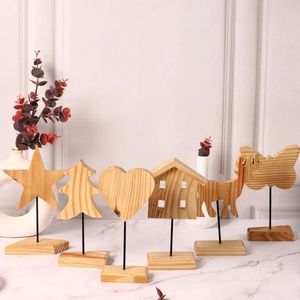 Soporte de Madera para Decoración Navideña, Juego Familiar para Sala de Estar - Product Image 1