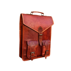 Handmade Brown <b>Leather</b> <b>Backpack</b> Women College Travel <b>Large</b> Rucksack Bag - Product Image 6