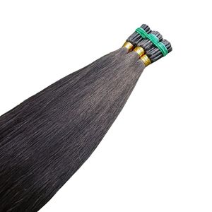 Extensiones de Cabello Remy de Indonesia 100% Naturales, Lisas, de 22 Pulgadas, Cabello Humano Virgen, Densidad Simple/Doble, Color 1B 99J - Product Image 2