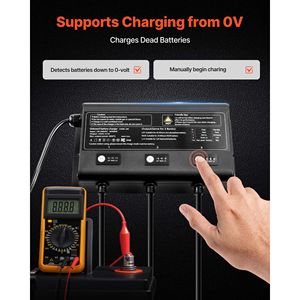 Caricabatterie Marino Intelligente a 3 Banchi 5A 12V Impermeabile IP68 per Barche con Batterie agli Ioni di Litio - Product Image 4