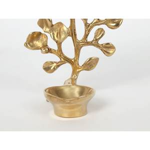 Designer en forme d'arbre Deepam en laiton fait à la main article Home Decor fabriqué en Inde - Product Image 4