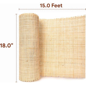 Léger Flexible Burlywood PE Rotin Cane Sangle Rouleau Tissé À La Main Trou Circulaire pour Chaise Meubles Meubles Accessoires - Product Image 1