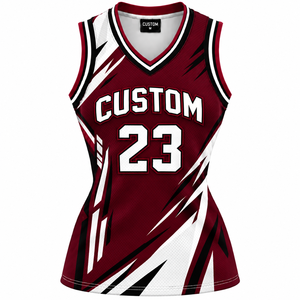 Camiseta de Baloncesto para Mujer de Marca Privada, Logotipo Personalizado, Sin Mangas, Ligera, Transpirable, Sublimada, Ropa Deportiva de Equipo - Product Image 6
