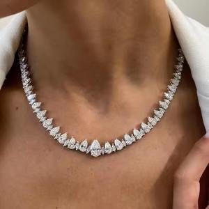 Cadena Cubana de Plata de Ley Personalizada de Trendy Lab, Chapada en Oro Amarillo y Oro Rosa, con Diamantes, Estilo Hip-Hop, Joyería Unisex de Lujo - Product Image 1