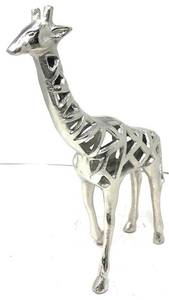 Modern Gold Giraffe Sculpture Metal Hollow Cutout Statue Abstract Animal Figurine Contemporary Home Living Room <b>Decor</b> - Product Image 3