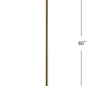 Lampe sur pied en or luxueux avec base en marbre et abat-jour en lin pour une décoration intérieure élégante - Product Image 4