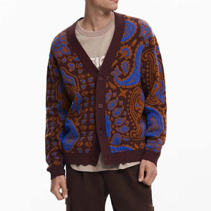 Perfectionists <b>Men's</b> Four Seasons Work Uniform Casual Turtleneck Wool Anti-Wrinkle Anti-Pilling Quick Dry Breathable <b>Cardigan</b> - Product Image 1