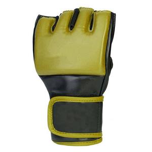 Gants de grappling MMA à marque privée en cuir PU, gants à doigts ouverts pour arts martiaux, sparring, entraînement en salle de sport, gants MMA OEM - Product Image 5