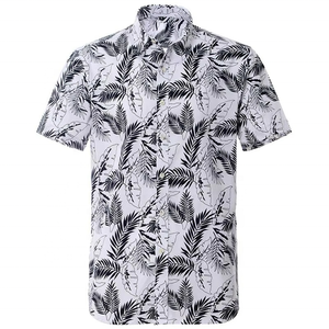 Camisas de Vestir para Hombre con Estampado Completo Hawaiano, Cuello Camisero Vintage, Transpirables, con Botones Cubiertos y Compresión - Product Image 2