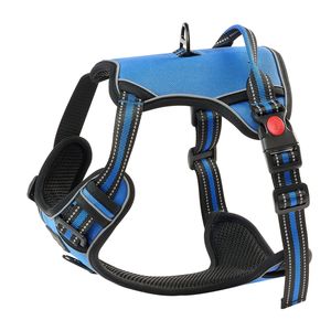 Pettorina Riflettente Regolabile per Cani di Taglia Grande con Guinzaglio da 1,5 m, Anelli Metallici e Fibbie, Gilet Anti-Trazione per Cani con Maniglia da 1,5 m - Product Image 5