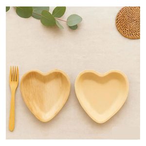 Assiettes jetables en feuilles de palmier écologiques, compostables, pour l'emballage alimentaire, la restauration et les traiteurs. - Product Image 4