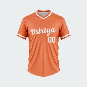 Men's Custom Printing Team Wear Baseball Shirts Best Quality Baseball Jerseys For Training Solid color 140g All Season - Product Image 3