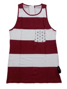 เสื้อทังท็อปพิมพ์ลายมีกระเป๋าสำหรับผู้ชาย - Product Image 1