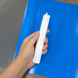 Attache de classement auto-adhésive en plastique blanc pour documents pré-perforés, dossiers, classeurs, fournitures de classement de bureau - Product Image 6