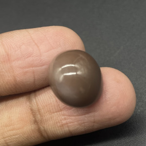 HAYAAT GEMS Natural Smoky Brown Moonstone Oval Cabochon | Polished 13.65 Carat Loose Gemstone for Jewelry Making - Product Image 3