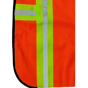 Gilet de sécurité réfléchissant haute visibilité en polyester/coton de haute qualité 2025/2026 vert/jaune avec logo personnalisé pour agent de sécurité hivernal - Product Image 5
