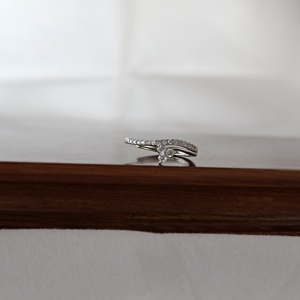925 <b>Sterling</b> <b>Silver</b> Butterfly Diamond Cute Geometric Minimalist <b>Ring</b> Women Elegant <b>Adjustable</b> Gift Daily Wear Fine - Product Image 1