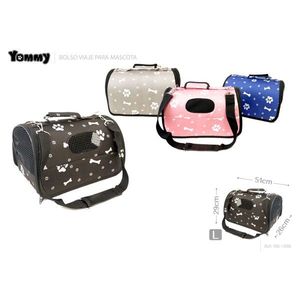 Bolsa de viaje para mascotas Yommy 51x29x26cm con ventana de malla para perros y gatos - Product Image 1