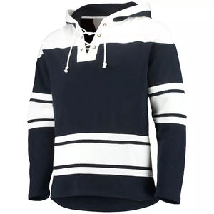 Sweat-shirt à capuche pour homme de haute qualité avec logo imprimé sur le devant, en polyester et coton, imprimé par transfert thermique, pour le hockey sur glace - Product Image 6