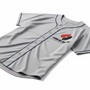Premium Baseball Jersey Men Women Button <b>Down</b> Sports Jersey Breathable Polyester Custom Team Uniform Sportswear Wholesale OEM - Product Image 2